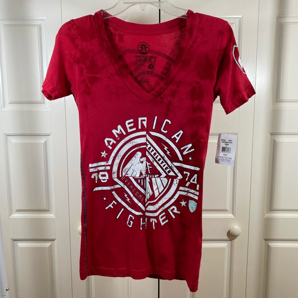 🔥FLASH SALE🔥American Fighter Red Tie Dye Tee XS